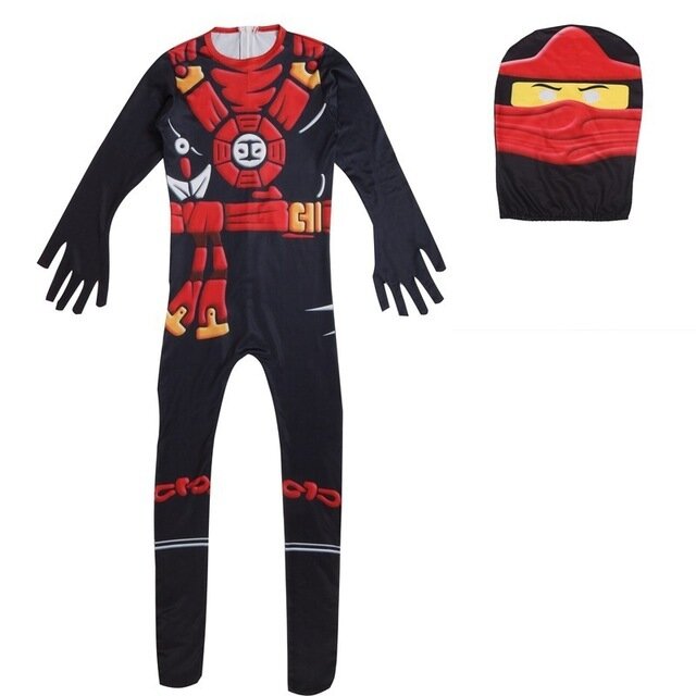 Ninja Jumpsuits Boy Sets Cosplay Costumes Halloween Christmas Party Clothes Anime Ninja Superhero Streetwear Suits Hot Sell