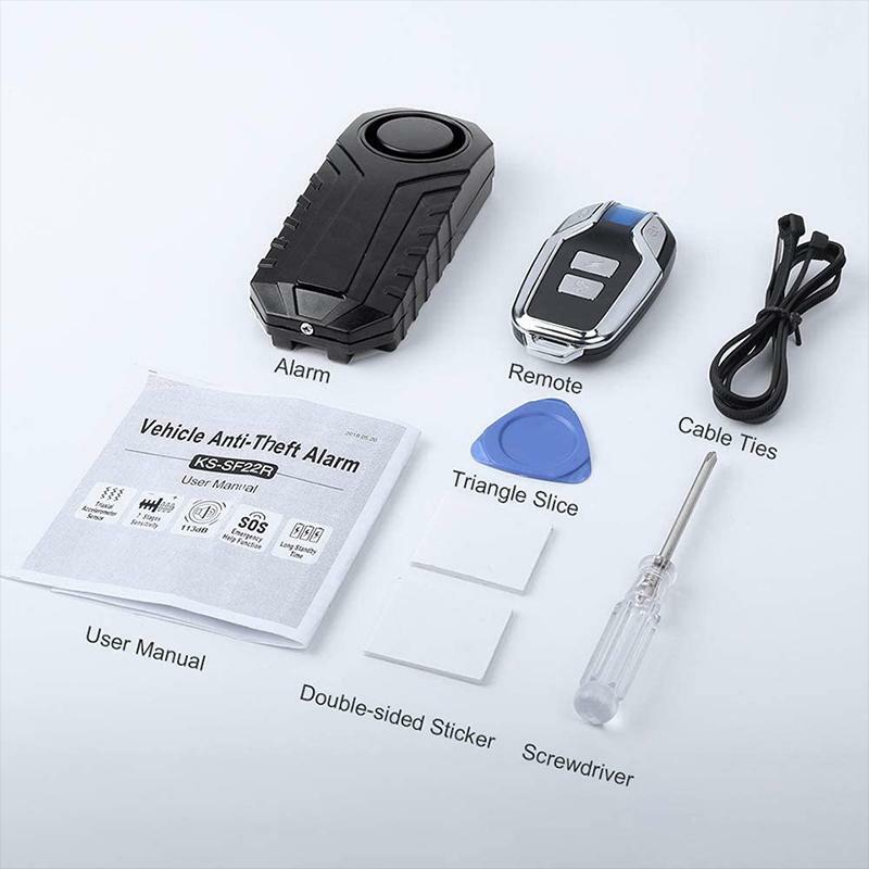 Dispositivo de alarma a prueba de lluvia para coche eléctrico, dispositivo antirrobo de gran volumen para bicicleta y motocicleta