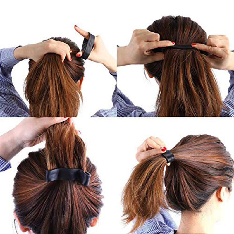 Silikonowe składane elastyczne gumki do włosów kobiety dziewczęta magiczny kucyk Holder Stretch gumki do włosów proste wielofunkcyjne O akcesoria do włosów