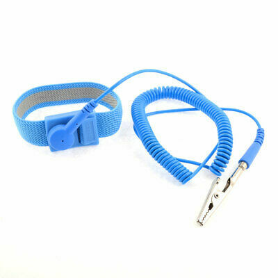 BLUE Anti Static Antistatic ESD Adjustable Wrist Strap Band