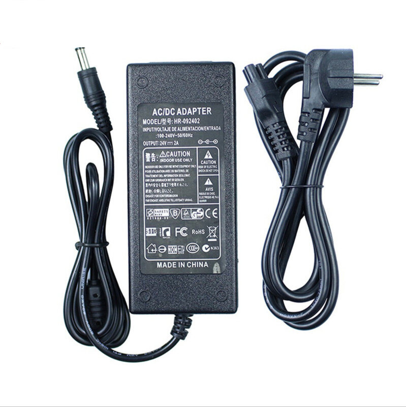LED Power Adapter 5.5*2.1 ~ 2.5Mm Perempuan Konektor AC 110V 220V untuk DC 12V 24V 5V Pencahayaan Transformator untuk LED Strip CCTV Router