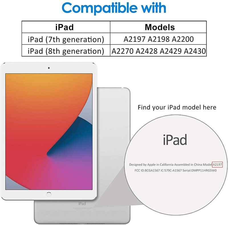 Custodia protettiva per schermo in vetro temperato per Tablet 2 pezzi per Apple IPad 8/6/5/7/iPad Pro 11/iPad Air 4 HD pellicola protettiva a copertura totale