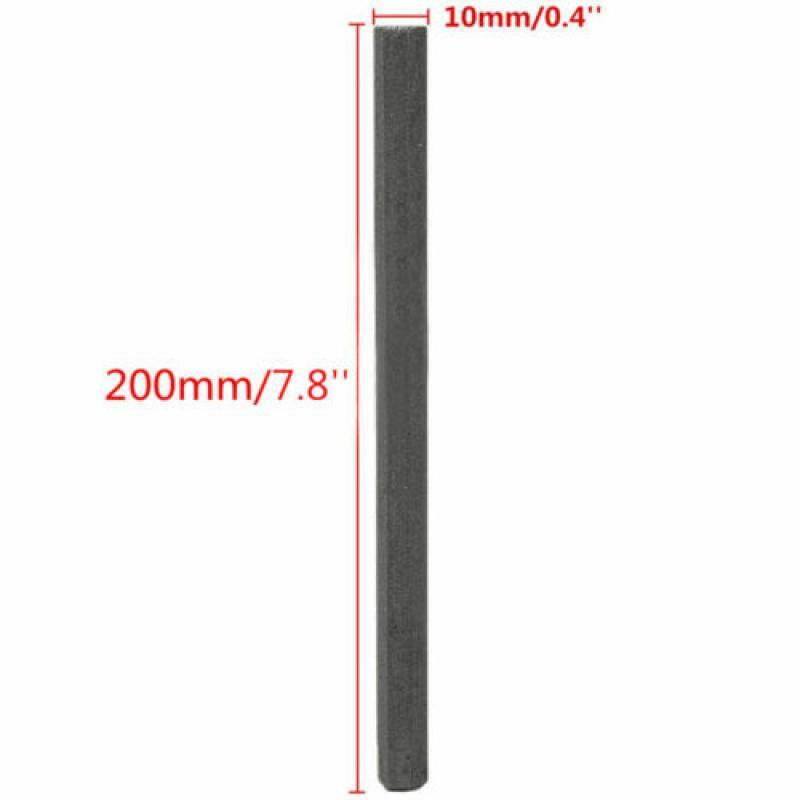 1 pçs 10mmx100-200mm barra de haste de ferrite loopstick para antena de rádio transformador aéreo de cristal preto mn-zn ferrite material da haste