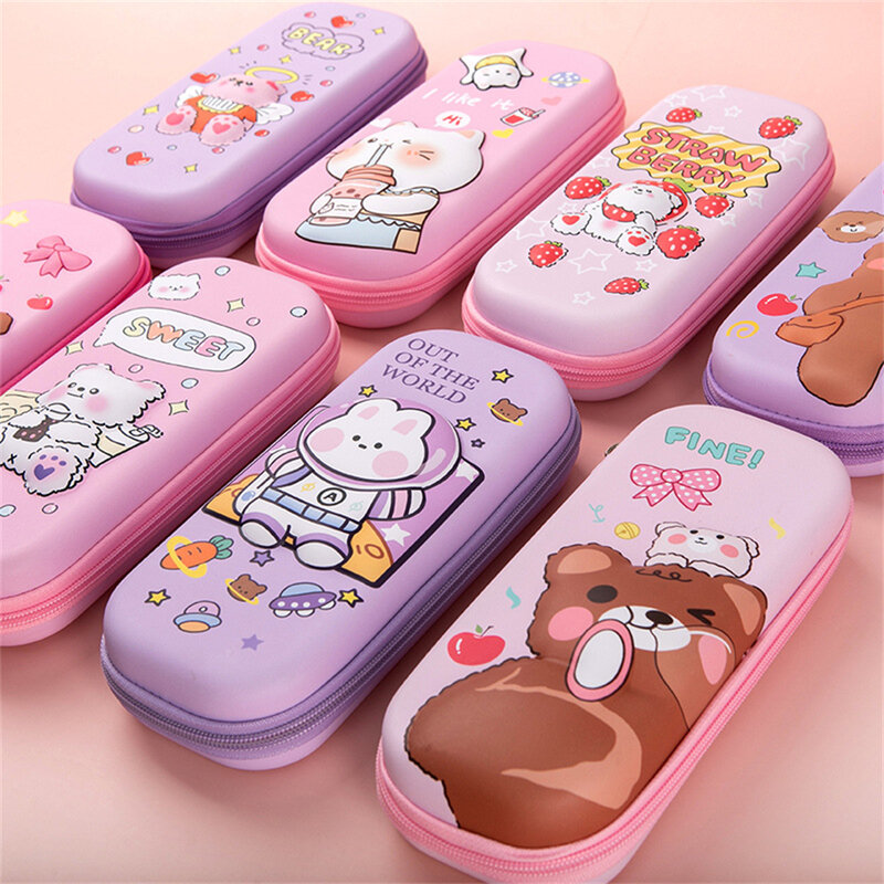 Cartoon Bleistift Fall Nette Bleistift Box Super Große Kapazität Bleistift Fall Mädchen Geschenk Kawaii Stift Tasche Preis Schule Schreibwaren Lagerung