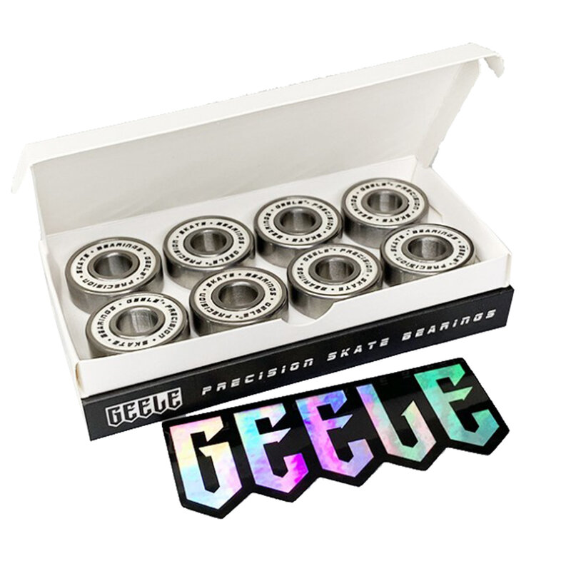 8Packs Precision Skateboard Bearings Carbon Steel Durable Anti-corrosion For