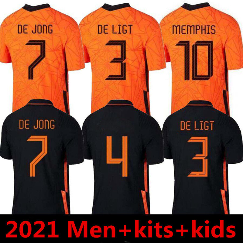 Países Bajos-camisetas de fútbol para hombres, conjuntos adultos, 21, 2020