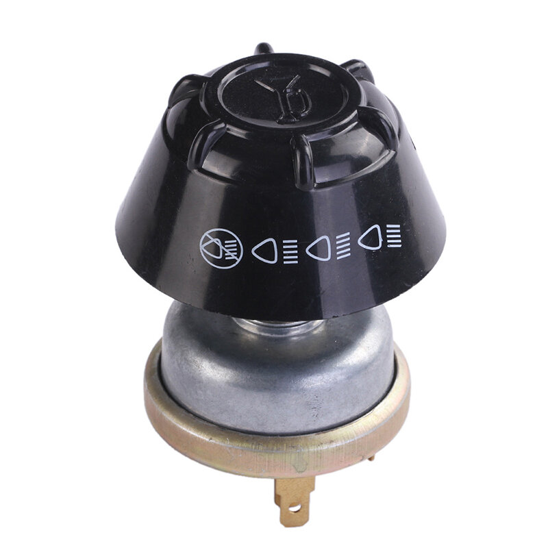 Interruptor de bocina/luz impermeable, 12V, botón de bocina de Metal
