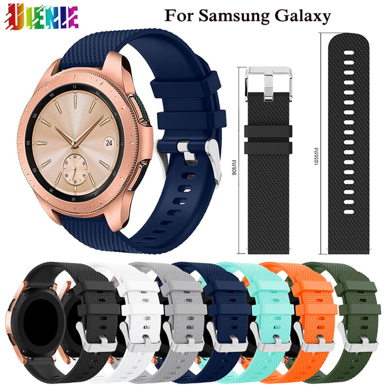 Ремешок силиконовый для наручных часов, мужской браслет для Samsung Galaxy Watch Active 2 40 мм/Active 2 44 мм/Galaxy Watch 4 40 44 мм, 20 мм
