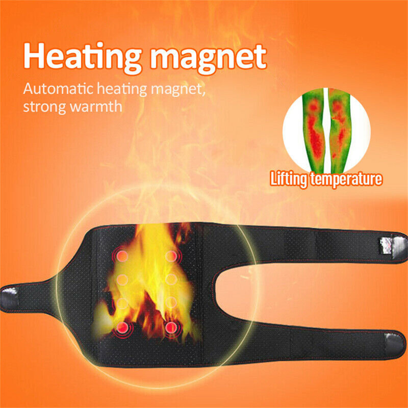 ความร้อนด้วยตนเอง Magnetic เข่ารั้งสนับสนุนเข็มขัดปรับข้ออักเสบสายคล้อง Joint Protector