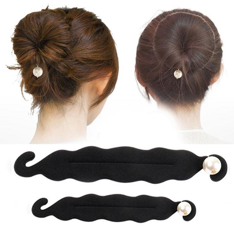 Acessórios para cabelo feminino fabricante de coque rosca mágica trança ferramentas de estilo diy grampos para cabelo ferramentas para tranças penteado