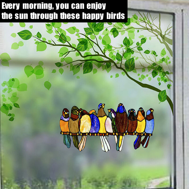 Multicolor Vogels Vliegen Muursticker Woonkamer Slaapkamer Decoraties Behang Mural Verwijderbare Stickers Cartoon Kamer Decoratie