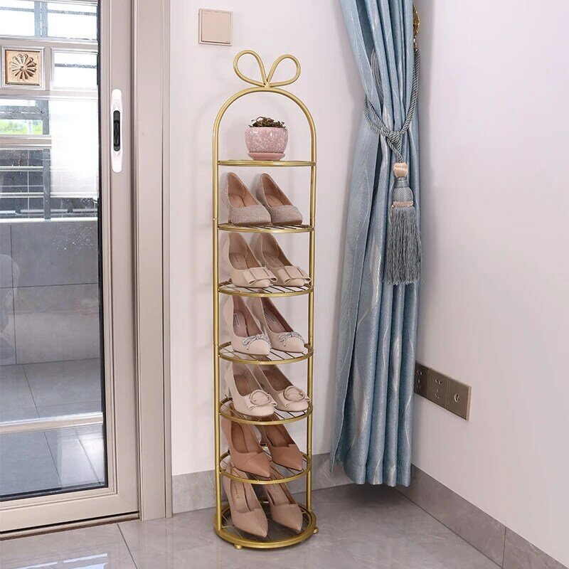 Moderne Schuh Rack um platz zu sparen Metall regale hause vertikale Lagerung Eingang möbel billig eisen Lagerung regal anlage stehen