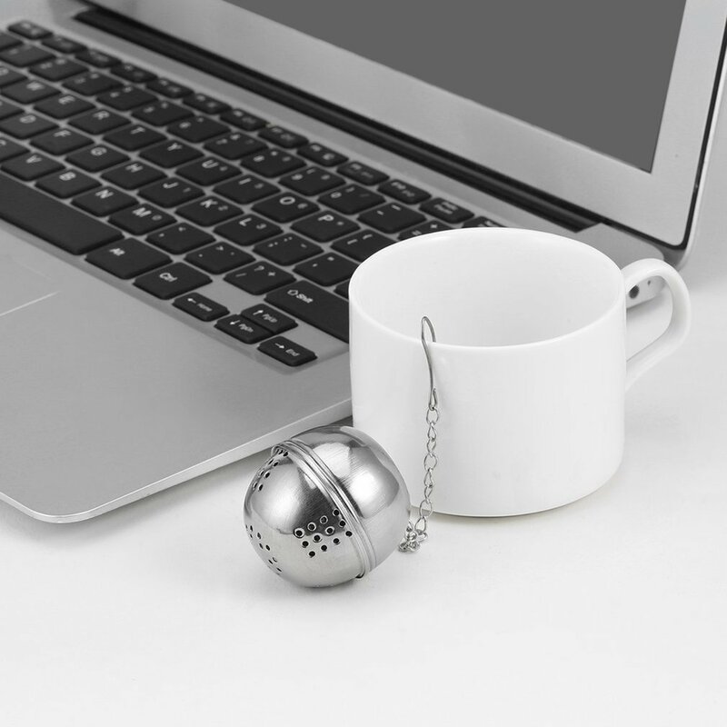 1 stücke Spice Eiförmigen Silber Edelstahl gewürz Ball teekessel Sieb Tee filter Locking FreeShipping Marke Neue