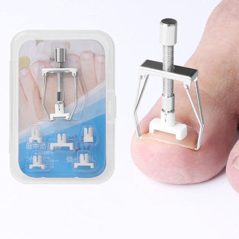 Encarnadas del clavo del dedo del pie recuperar herramienta de corrección de pedicura dispositivo para arreglar las uñas de los pies cuidado de las uñas del pie herramienta ortopédicos de Corrector para pedicura herram