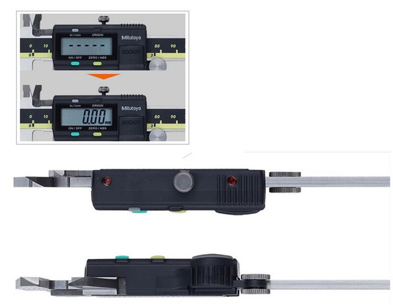 Mitutoyo CNC  Digital Caliper Absolute 500-196-20 Stainless Steel Battery Powered Inch/Metric 6" Range -0.001" Accuracy 0.0005"