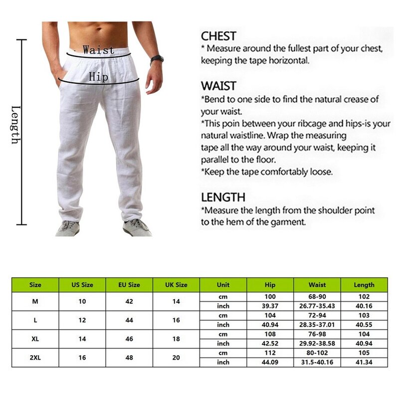 2021 nouveaux hommes Coton Lin Pantalon Mâle Respirant D'été en Lin De Couleur Unie Pantalon Fitness Streetwear M-3XL
