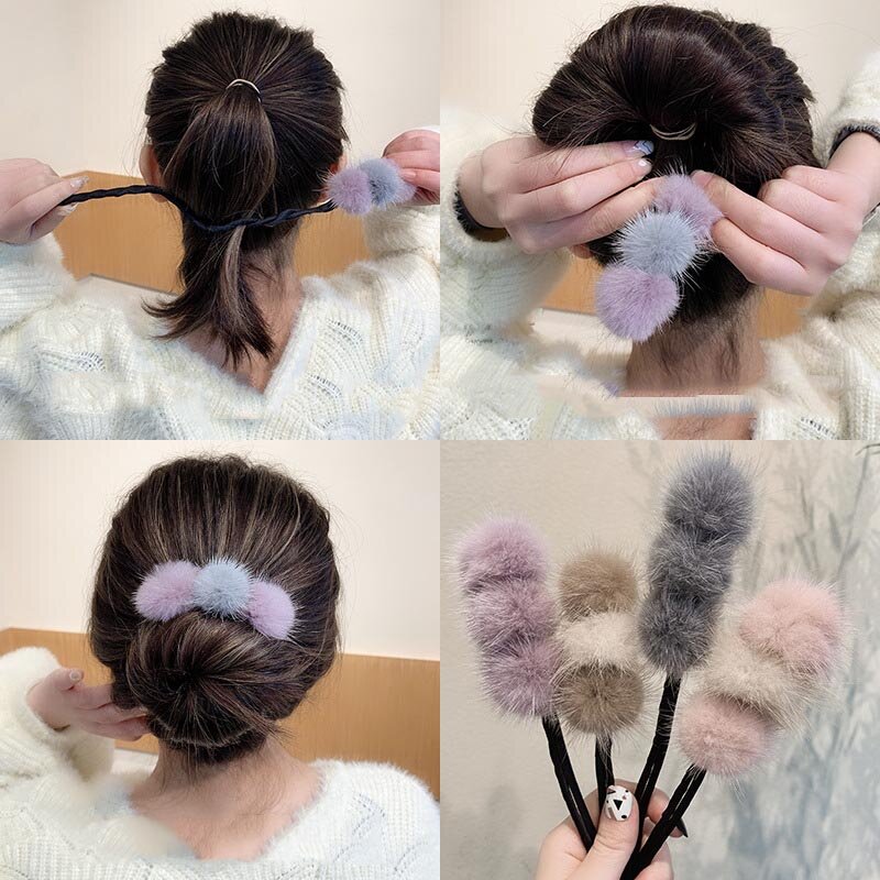 Placa de Donut para el pelo para mujer, rodillo para hacer moños, mágico, elástico, a la moda, herramientas de peinado, accesorios para el cabello de princesa