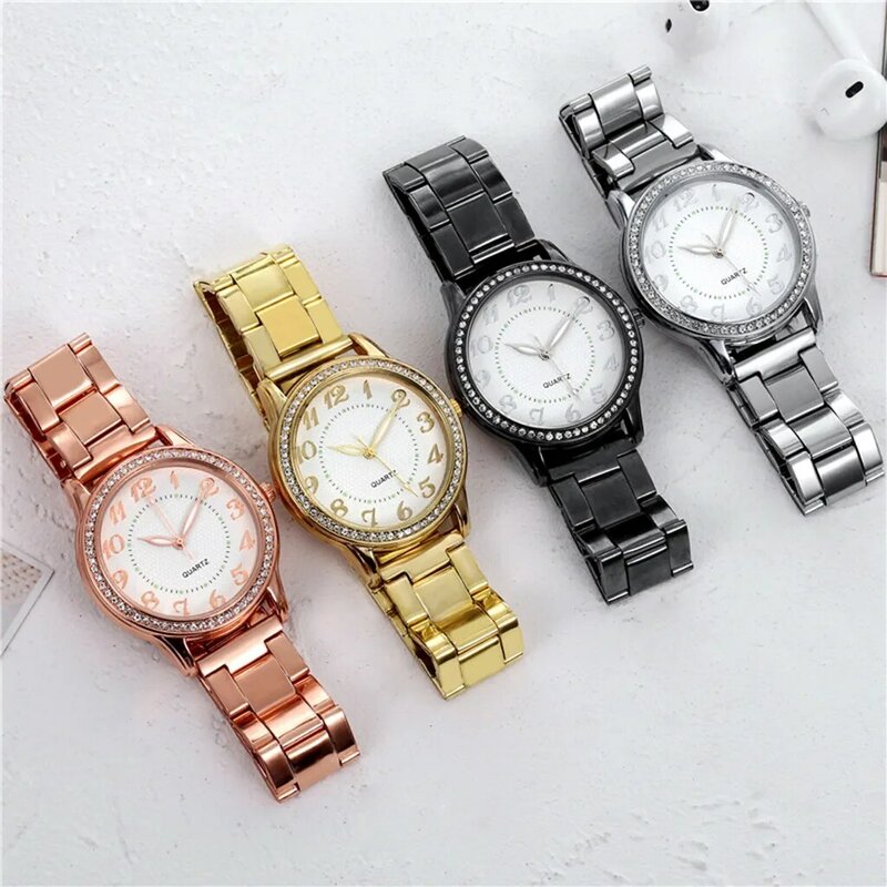Luxury Lady Fashion Women's Watches Vintage Diamond Quartz Watch Casual Dress Bracelets Wristwatch Reloj Mujer Dropshipping Часы