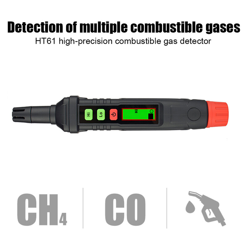 Detector de fugas de gas HABOTEST HT61 Detector de fugas de gas natural Gas combustible 