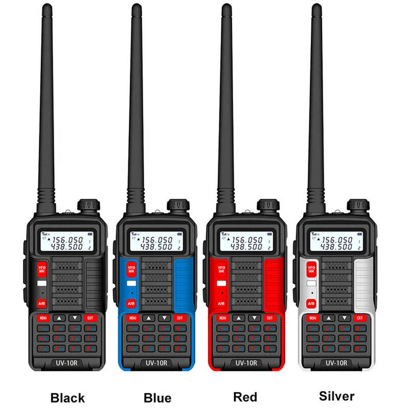 Baofeng-walkie talkie uv 10r,10w vhf uhf,デュアルバンド,双方向,cbアマチュア無線,uv 10r,ポータブルusb充電ラジオトランシーバー,2個