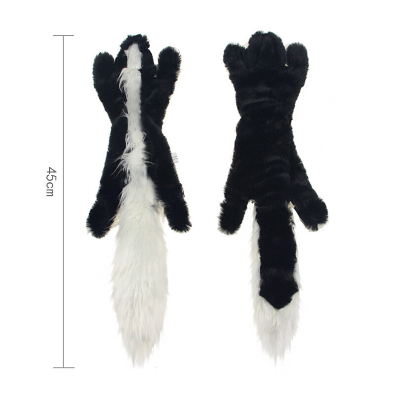 2021 nueva lindo juguetes de peluche Squeak Lobo mascota conejo Animal perro de peluche de juguete para masticar con chirrido silbando involucrado ardilla perro Juguetes