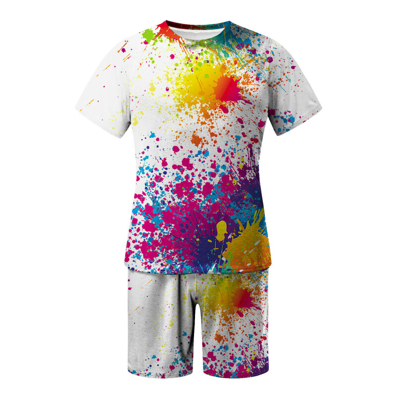 Camiseta masculina de manga curta, 52 #, camiseta estampada moderna, respirável, conjunto de roupas harajuku, conjuntos masculinos, verão