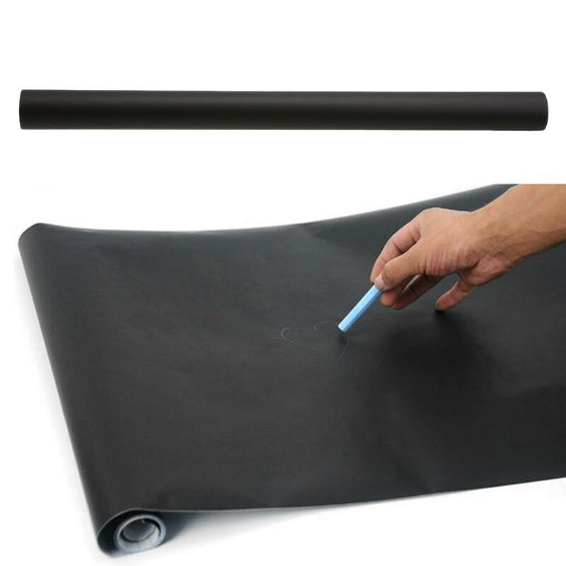Adesivo de parede para quadro-negro, 45*200cm removível quadro preto krijtboard pizarra para crianças material de escritório