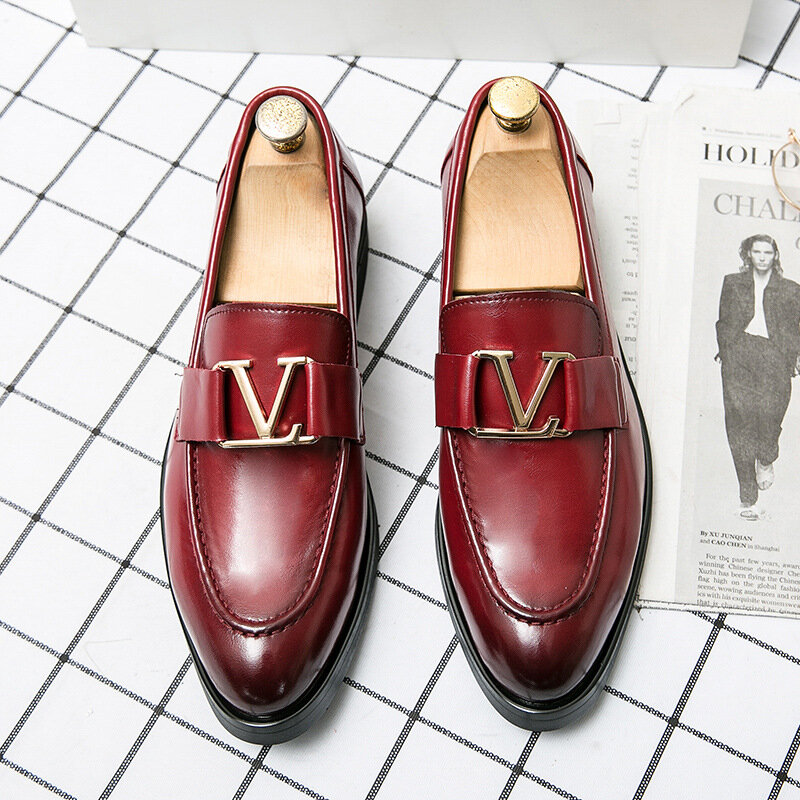 Skóra PU dla mężczyzn modne buty na niskim obcasie Fringe buty sukienka półbuty wiosna botki Vintage Classic męskie Casual XM192