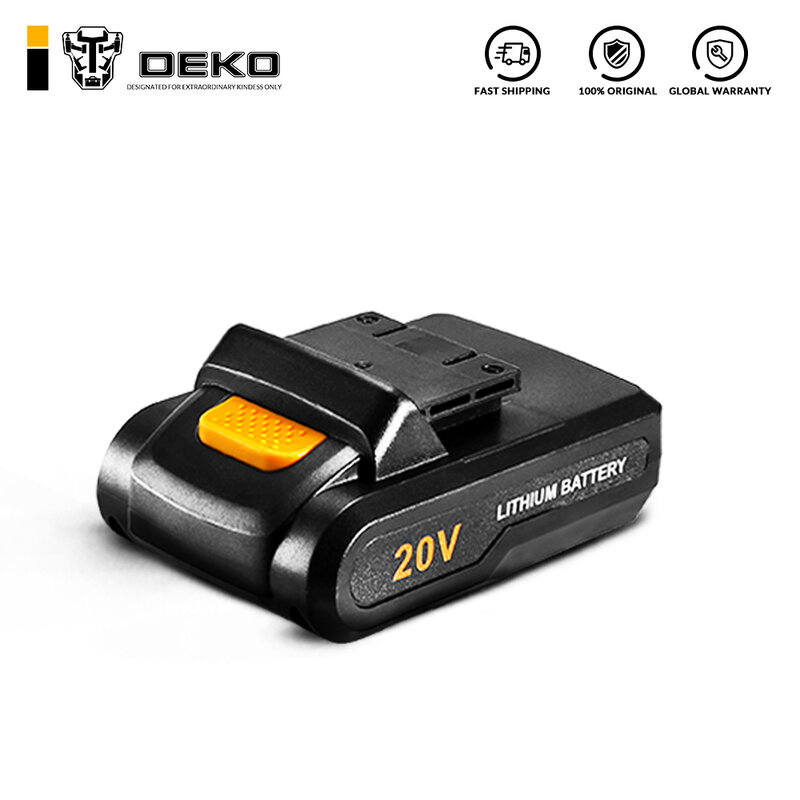 DEKO Battery20V 20V Lithium Ion Battery Pack for Sharker 20V Cordless Drill