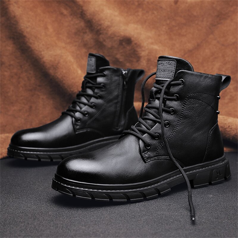 Новые осенне-зимние Ботинки Martin из первого слоя воловьей кожи, высококлассные ботинки для инструментов, уличные походные ботинки, кожаные б...
