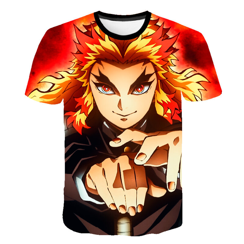 Demone Slayer Kimetsu No Yaiba maglietta degli uomini di abiti femminili 2021 plus size vintage estetica t-shirt streetwear Ragazzi tees