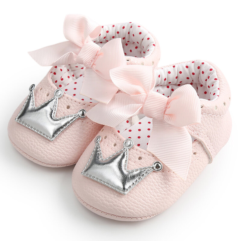 TELOTUNY baby shoes Newborn Infant Baby Girl Crown Princess Shoes Soft Sole Anti-slip Toddler Sneakers Baby casual shoes 2020apr