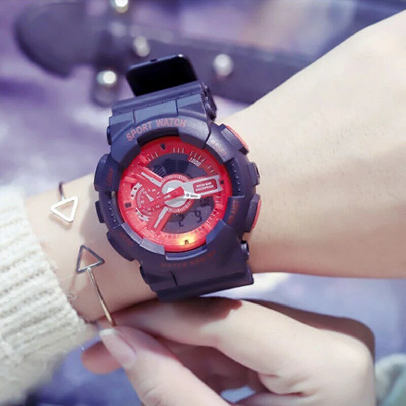 Relojes deportivos de diseño clásico S Shock para mujer, reloj Digital de cuarzo para hombre, reloj de gelatina para mujer, resistente al agua, Masculino