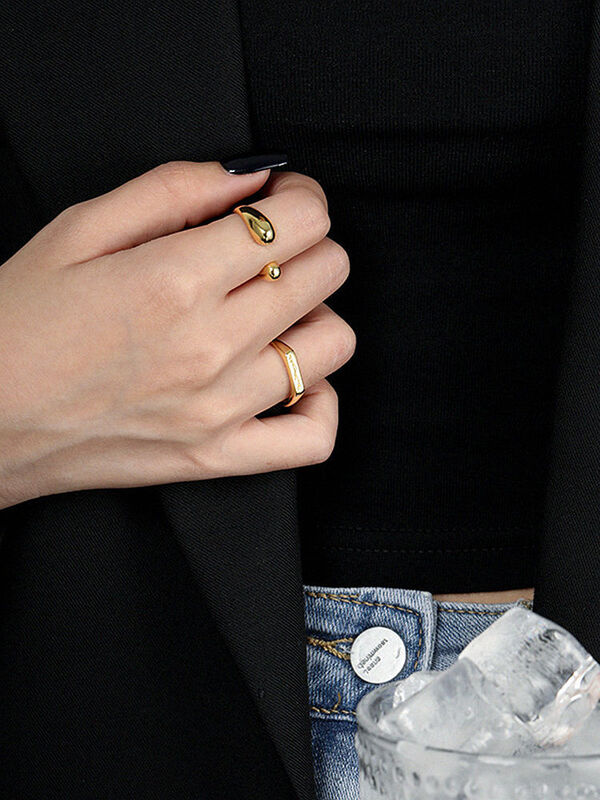 S'STEEL-anillo ajustable de Plata de Ley 925 para mujer, sortija de compromiso, diseño Simple, estilo bohemio, accesorios finos, joyería, 2021