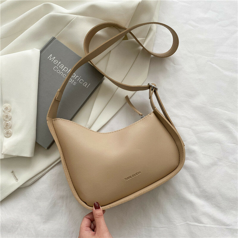 Retro achselhöhle lässig einfache tasche weibliche tasche 2021 neue einfache handtasche atmosphärischen one-schulter umhängetasche