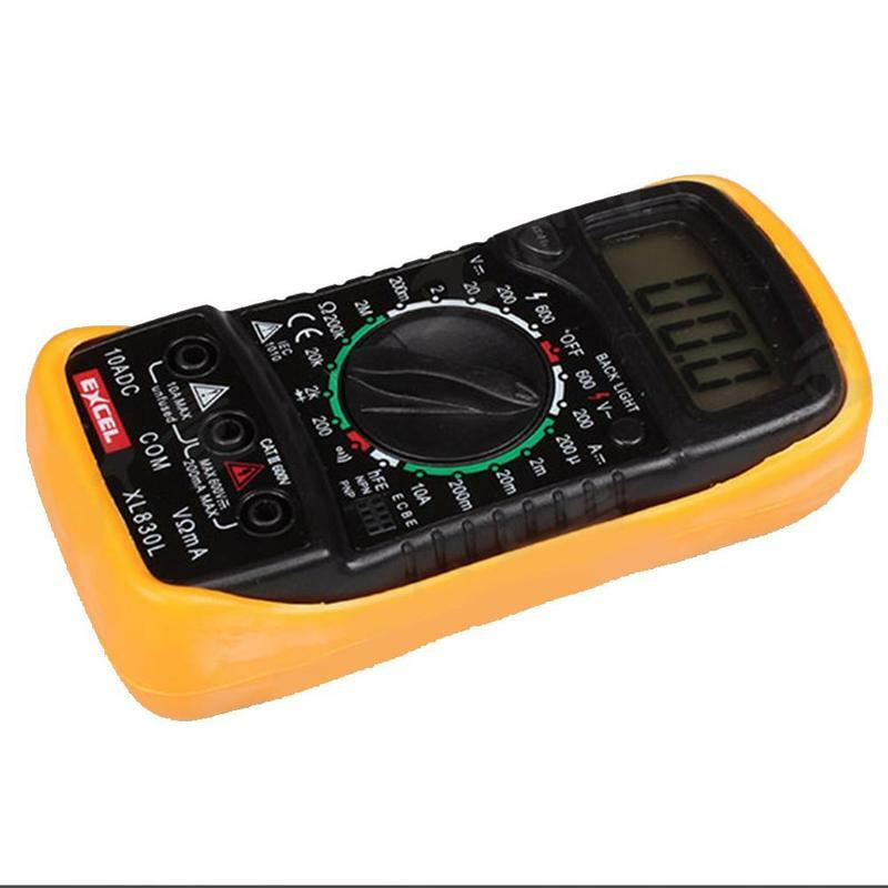 Multimètre numérique portatif XL830L, ampèremètre ca/cc, tension Ohm, testeur multimètre, voltmètre, Q3D4