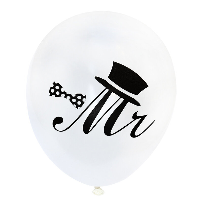 5Pcs 12 Inch Bride Balloon Wedding Decoration Just Married Ballons Mr Mrs Wedding Party Decorations Hen Party Accessories