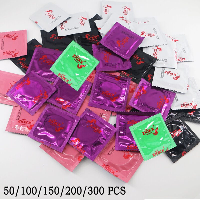 Condoms Adult Large Oil 50/100/200/300pcs smooth Lubricated Condoms For Men Penis Contraception Intimate Erotic Sex Toy