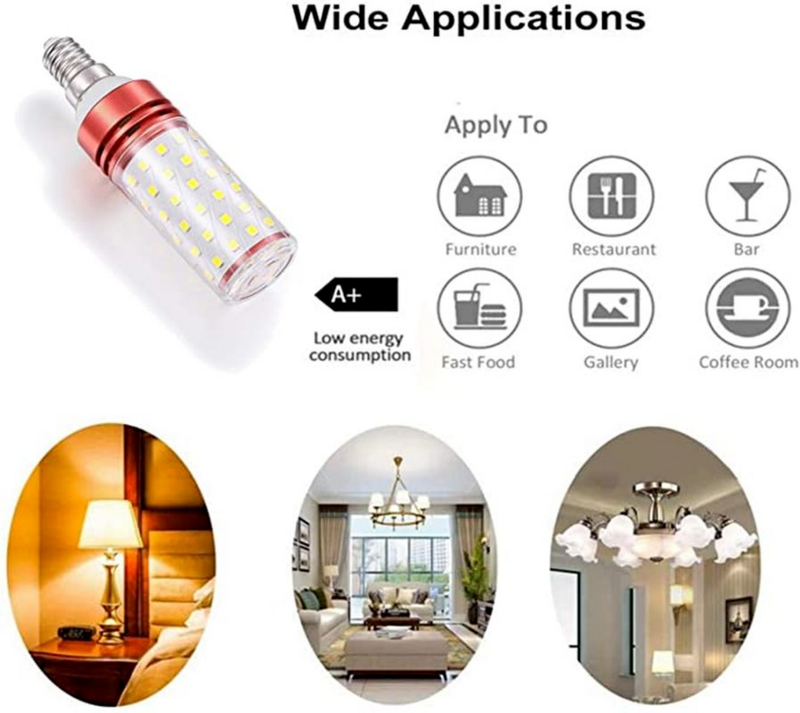 Bombilla LED de maíz para decoración del hogar, lámpara con atenuación de tres colores y ahorro de energía, 220-240V, SMD2835, E27, E14, 12W