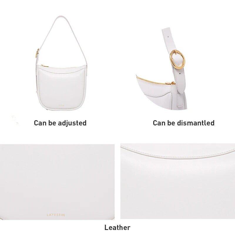 LA FESTIN الفاخرة مصمم حقيبة يد 2021 جديد عصري الأصلي حقائب كتف متنقلة موضة حقيبة جلدية للنساء سعة كبيرة