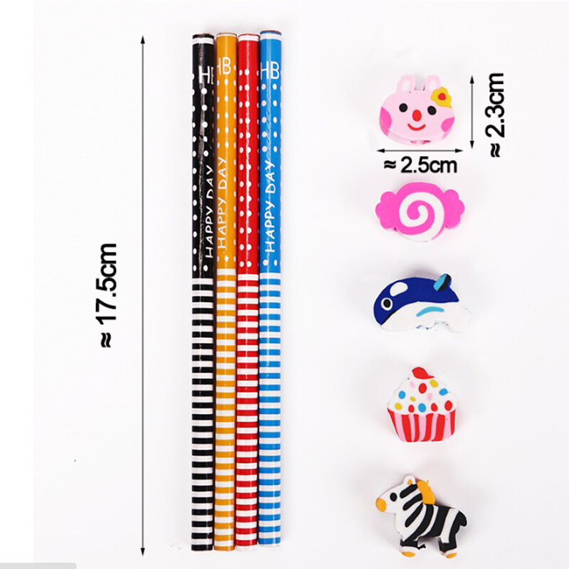 10 unids/set dibujos creativos Kawaii Corea novedad lápices estándar para los niños papelería: artículos lapices lapiz lapices de colores para niños lapicero lápices