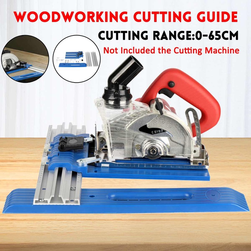 Drillpro – scie circulaire multifonction, Guide de coupe facile à couper, positionnement de Base de la Machine, outils pour le travail du bois