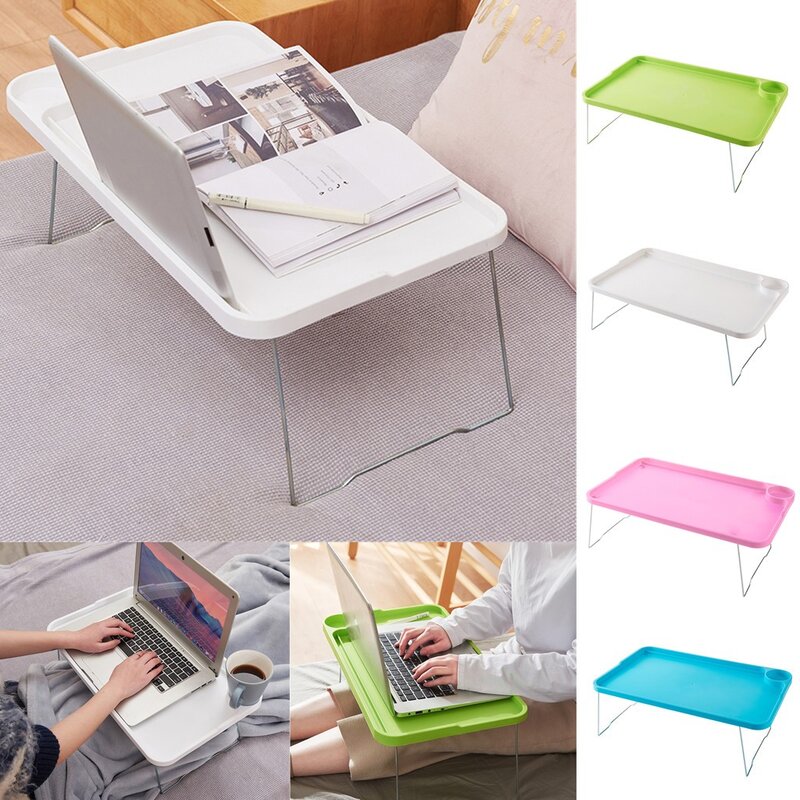 Top Selling Product Bed With Laptop Table Lazy Small Table Student Dormitory Table Folding Table Support Wholesale Dropshipping