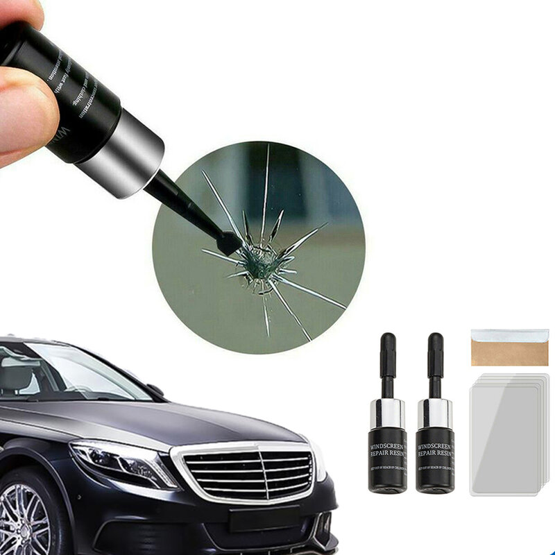 Automotive Glass Nano Repair Fluid New Upgrade Car Window Glass Crack Chip Repair Tool Kit Crack nano-repair fluid Car Universal