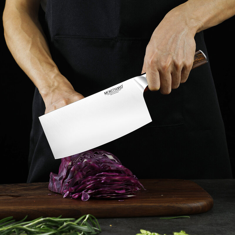 Juego de cuchillos de Chef japoneses, utensilio de cocina profesional de acero al carbono 1,4116, Santoku, para vegetales y pan