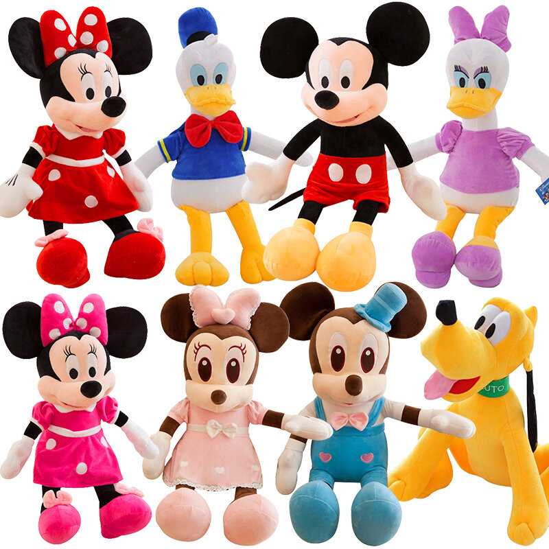 Disney mickey mouse minnie pato donald daisy pateta pluto animal pelúcia brinquedos boneca presente de natal para crianças meninas menina