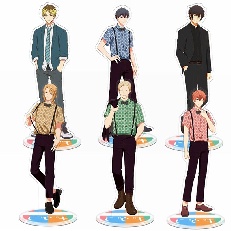 Anime Gegeven Cartoon Cijfers Acryl Staande Figuur Model Bureau Decoratie Model Plaat Holde Decoratie Briefpapier Voor Fans