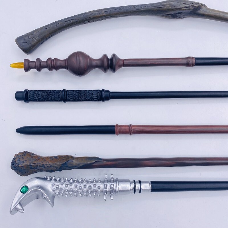 27 Kinds of Potters Magic Wands Cosplay Harried Dumbledore Voldmort Snape Metal/Iron Core Magic Wand without Box Halloween Gift