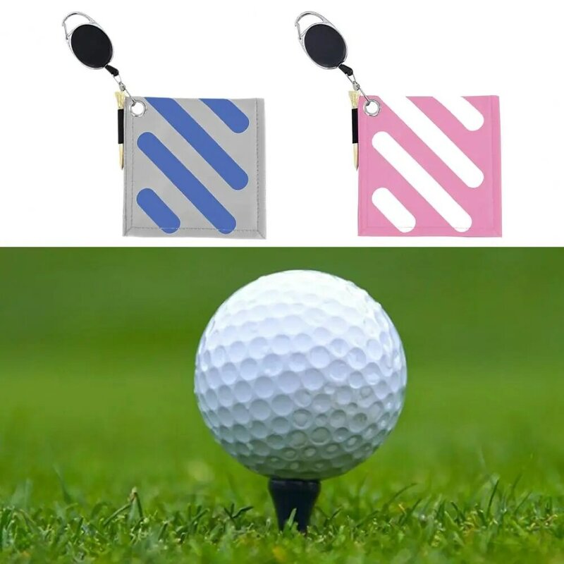 Handuk Klub Golf Pembersih Bola Golf Tugas Berat Anti-penumpahan Aksesori Golf Pembersih Klub Bola Golf dengan Klip untuk Luar Ruangan
