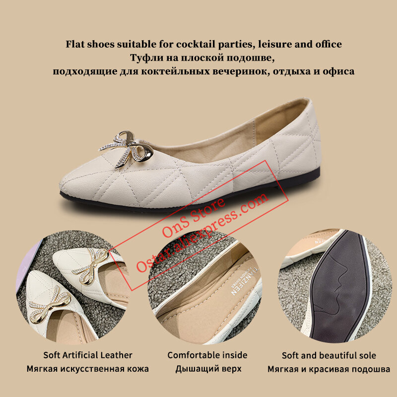 Women's Spring Flats Shoes,Off White,Black Loafers Flats Shallow,Casual,Comfort,Classic,Medical,Harajuku,Rubber Pumps Flat Shoes